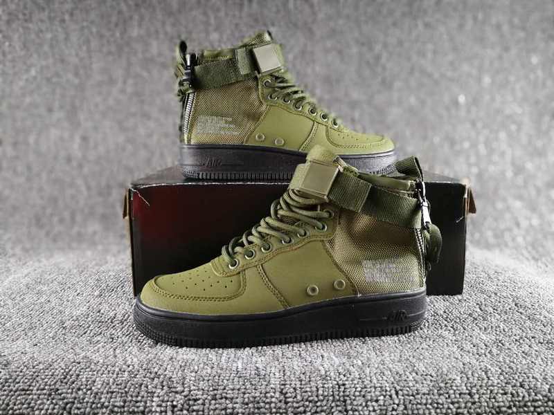 Women Nike Special Field SF AF1 Mid Green Black Shoes